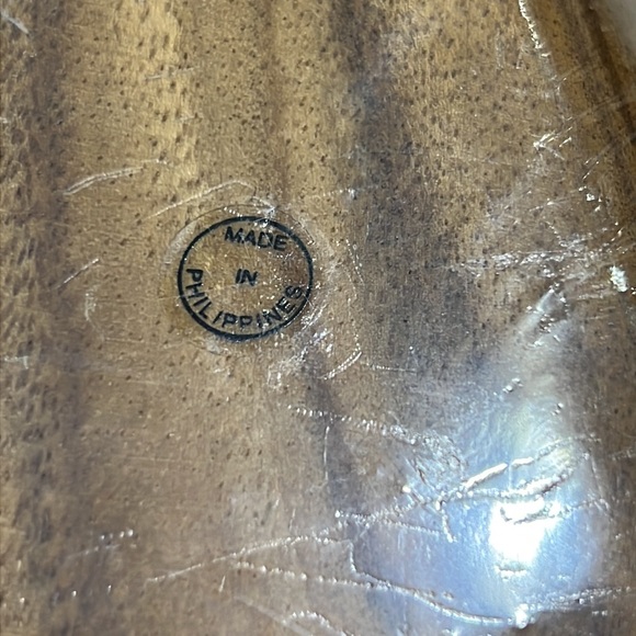 Aloha Hawaii Salt and Pepper Set Wood Pineapple Dish Vintage Monkey Pod - Picture 7 of 8